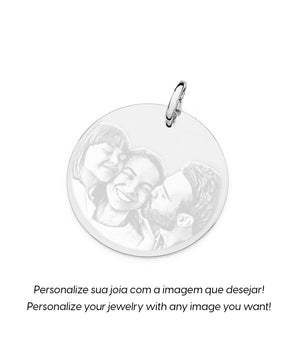 925 SILVER CUSTOMIZABLE ROUND MEDAL