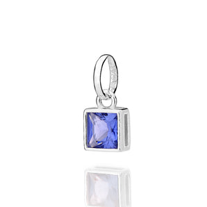SILVER 925 TIMELESS SPARK SQUARE PENDANT