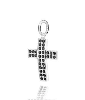 SILVER 925 MEN'S MODERN CROSS PENDANT