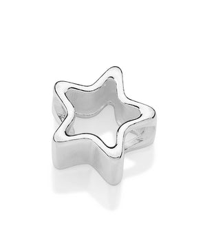 SILVER 925 OPEN SKY STAR SPACER CHARM