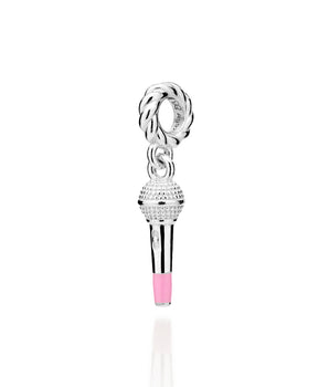 SILVER 925 COUNTRY MELODY MICROPHONE CHARM