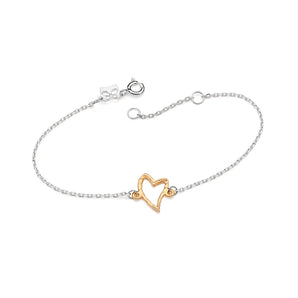 DUO TONE LOCKED IN LOVE BRACELET