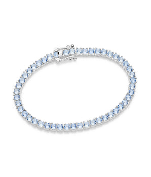 SILVER 925 SMALL RIVIERA BRACELET IN LIGHT BLUE