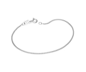 SILVER 925 THIN DOUBLE LINK BRACELET