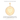 GOLD CUSTOMIZABLE STUDDED CIRCLE PENDANT