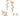 JEWELRY SET GOLD BUTTERFLY TAKEOVER (EARRING + 2 RINGS)