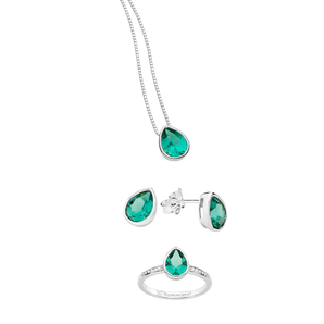 JEWELRY SET PRECIOUS BOND (RING + EARRINGS + NECKLACE)