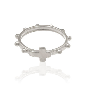 RHODIUM PLATED RING