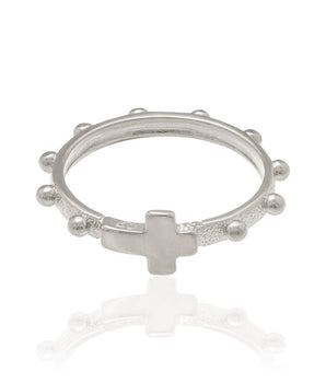 RHODIUM PLATED RING
