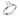 RHODIUM PLATED RING WITH ZIRCONIA