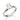 RHODIUM PLATED RING WITH ZIRCONIA