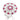 RHODIUM PLATED RING WITH ZIRCONIA