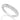 RHODIUM PLATED RING WITH ZIRCONIA