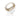 RHODIUM PLATED RING WITH PEARL