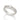 RHODIUM PLATED RING WITH ZIRCONIA