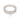 RHODIUM PLATED RING WITH ZIRCONIA