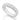RHODIUM PLATED RING WITH ZIRCONIA