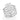 RHODIUM PLATED RING WITH ZIRCONIA