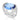 RHODIUM PLATED RING WITH CRYSTAL AND ZIRCONIA