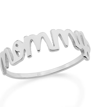 RHODIUM PLATED RING