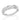 RHODIUM PLATED RING WITH ZIRCONIA