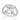 RHODIUM PLATED RING WITH ZIRCONIA