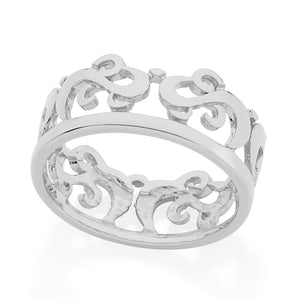 RHODIUM PLATED RING
