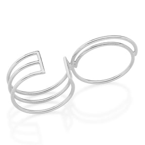 RHODIUM PLATED RING