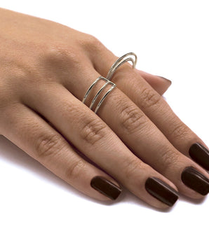 RHODIUM PLATED RING
