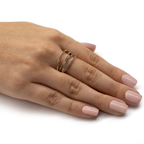 RHODIUM PLATED RING