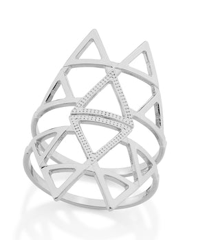 RHODIUM PLATED RING