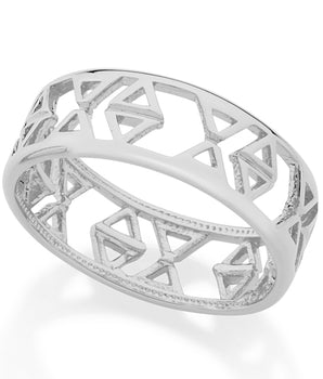 RHODIUM PLATED RING