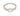 RHODIUM PLATED RING WITH ZIRCONIA