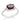 RHODIUM PLATED RING WITH CRYSTAL AND ZIRCONIA