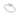RHODIUM PLATED RING WITH ZIRCONIA