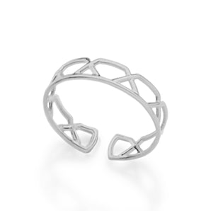 RHODIUM PLATED RING