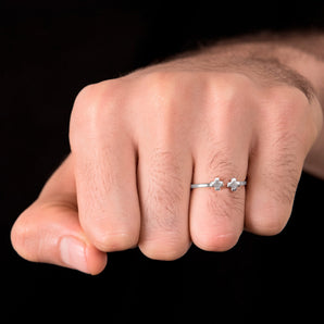 RHODIUM PLATED RING