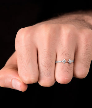 RHODIUM PLATED RING