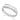RHODIUM PLATED RING WITH ZIRCONIA