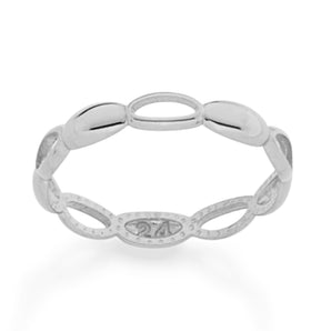 RHODIUM PLATED RING