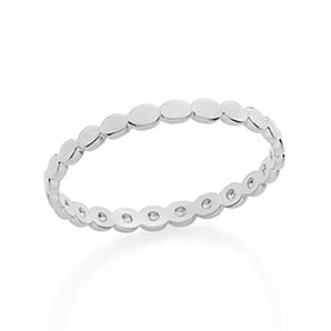 RHODIUM PLATED RING