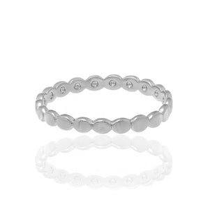 RHODIUM PLATED RING