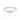 RHODIUM PLATED RING WITH ZIRCONIA