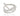 RHODIUM PLATED RING WITH ZIRCONIA