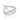 RHODIUM PLATED RING WITH ZIRCONIA