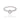 RHODIUM PLATED RING WITH ZIRCONIA