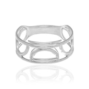 RHODIUM PLATED RING