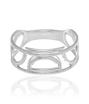 RHODIUM PLATED RING