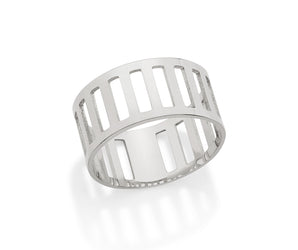 RHODIUM PLATED RING