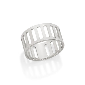 RHODIUM PLATED RING